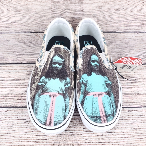 NEW Vans The Shining Twins Classic Slip-on House of Terror Shoes - Picture 2 of 5